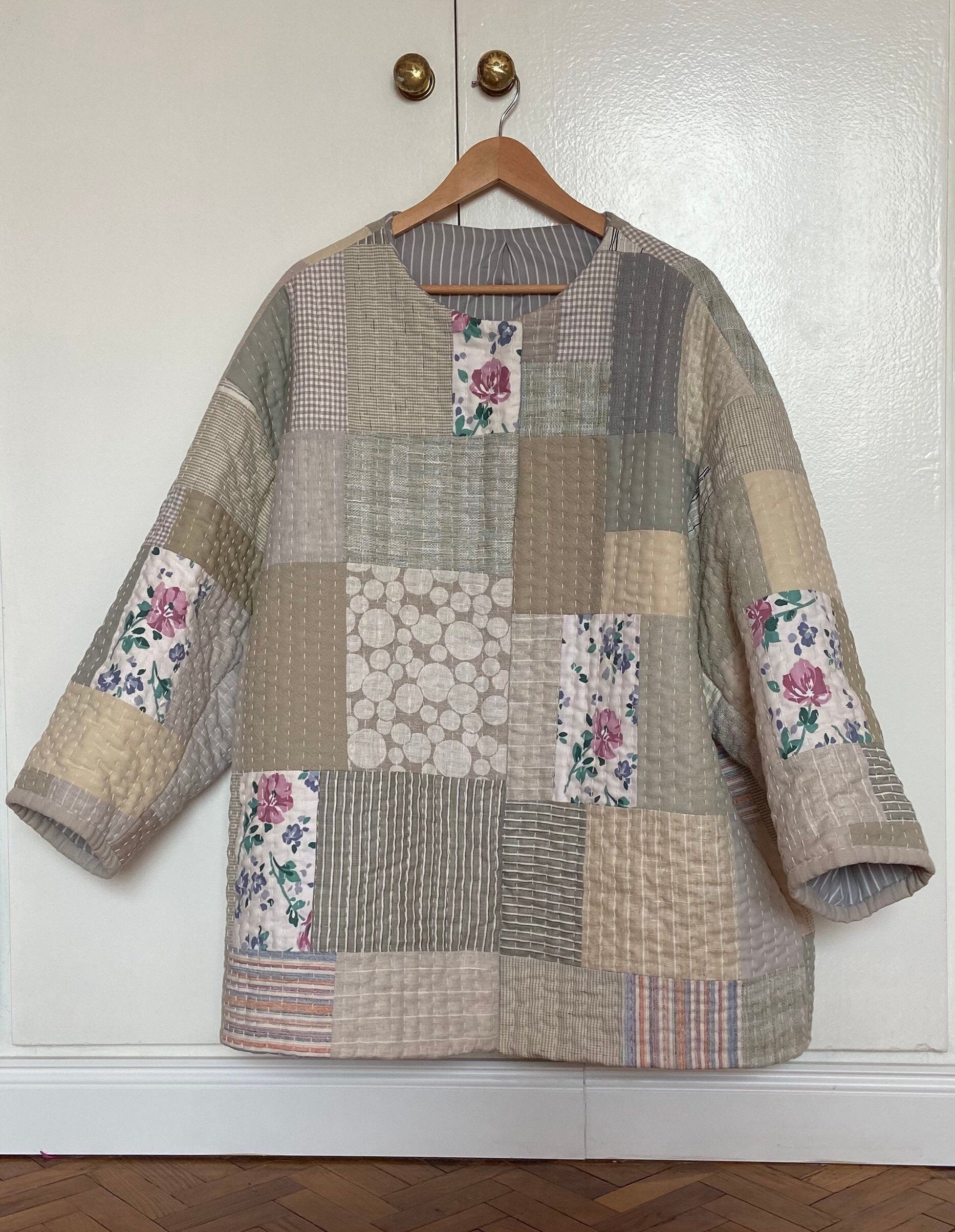 Handmade boro patchwork jacket Vatnik Etsy