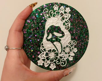 Ghostface Floral Round Coaster