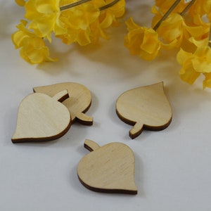 1 Inch Leaf Cutouts, Aspen Leaf, Fall Decoration, Leaf Shape, Wood Leaf Cutouts, Fall Wedding, Leaves, Leaf Cutouts, Wooden Leaf Cutouts