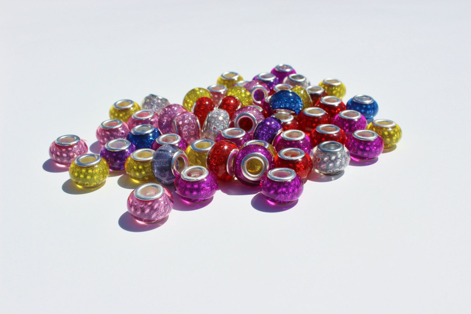 14mm X 9mm Rondelle Beads European Style Beads Large Hole Etsy