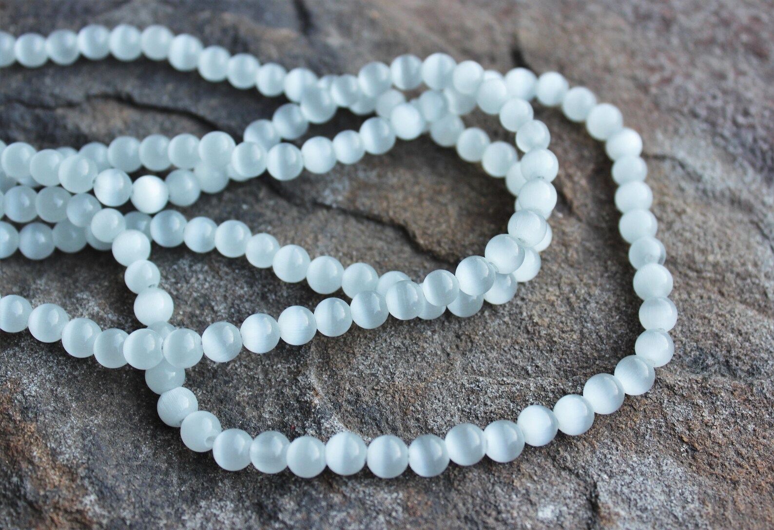 6mm Cat's Eye Beads Small Spacer Beads Round Cat Eye Etsy