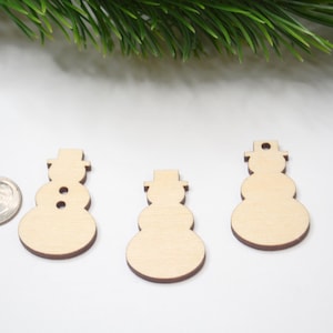 Snowman Cutouts, Snowman Button, Christmas, Snowman, Snowmen, Holiday Cutouts, Buttons, Wood Cutouts, Winter, Wood Snowman, 1.5 inch