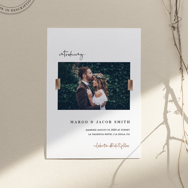 Elopement Card Etsy