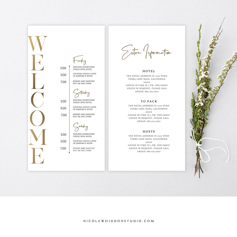 Bachelorette Party Event Schedule Editable Template Etsy