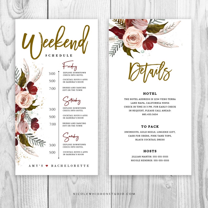 bachelorette-weekend-itinerary-editable-template-rustic-etsy