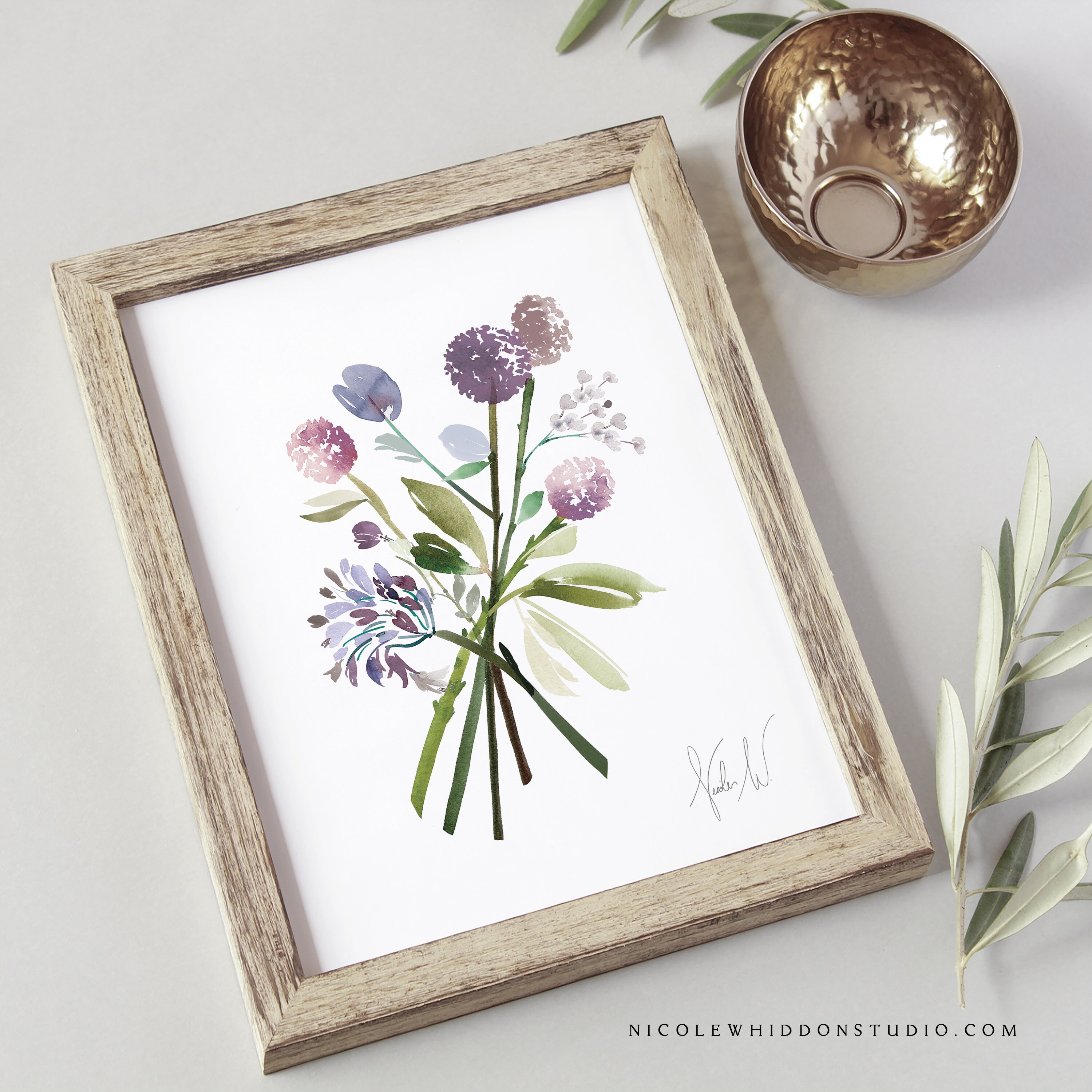 lilac nursery decor