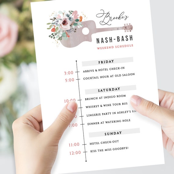 Nashville Bachelorette Party Invitation Nash Bash Invite Etsy 日本