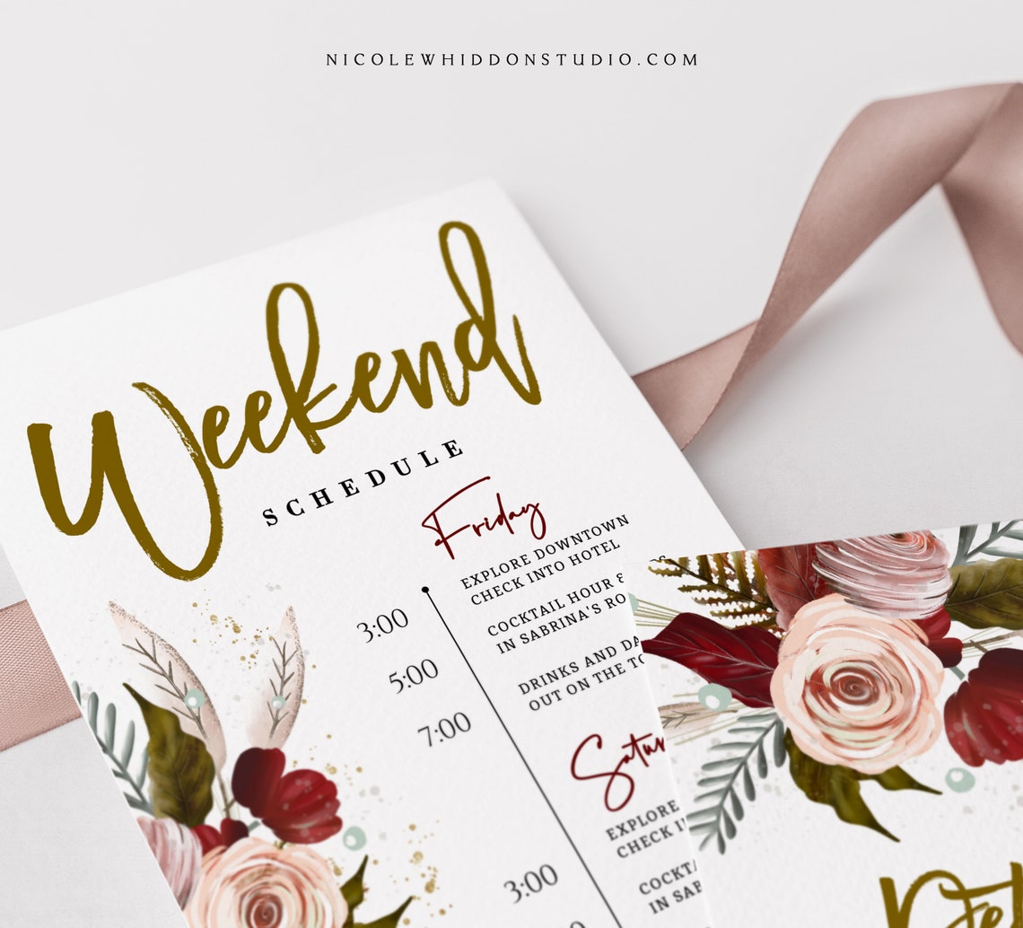 bachelorette-weekend-itinerary-editable-template-rustic-etsy