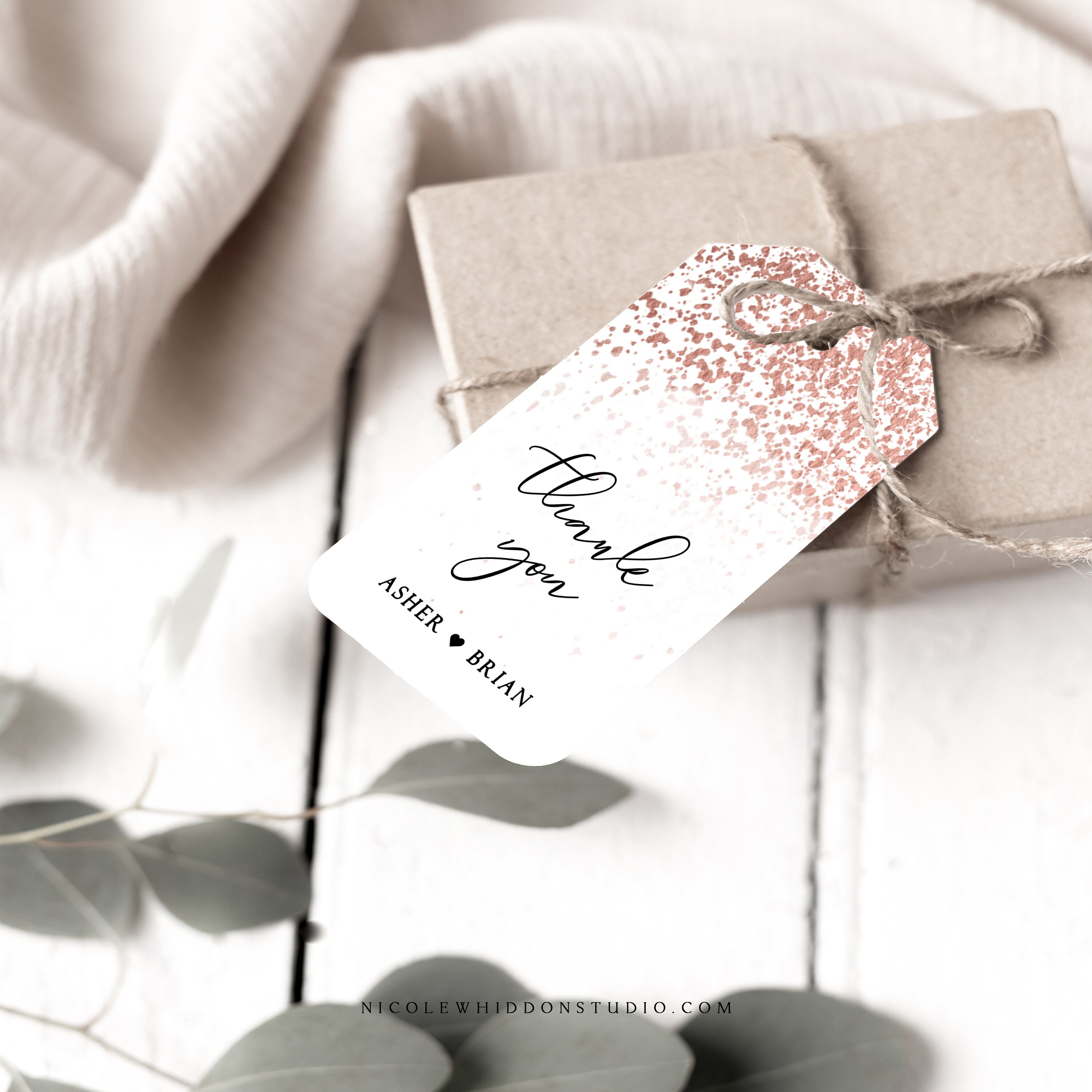 Rose Gold Gift Tags Favor Tag Printable Instant Download Etsy Ireland