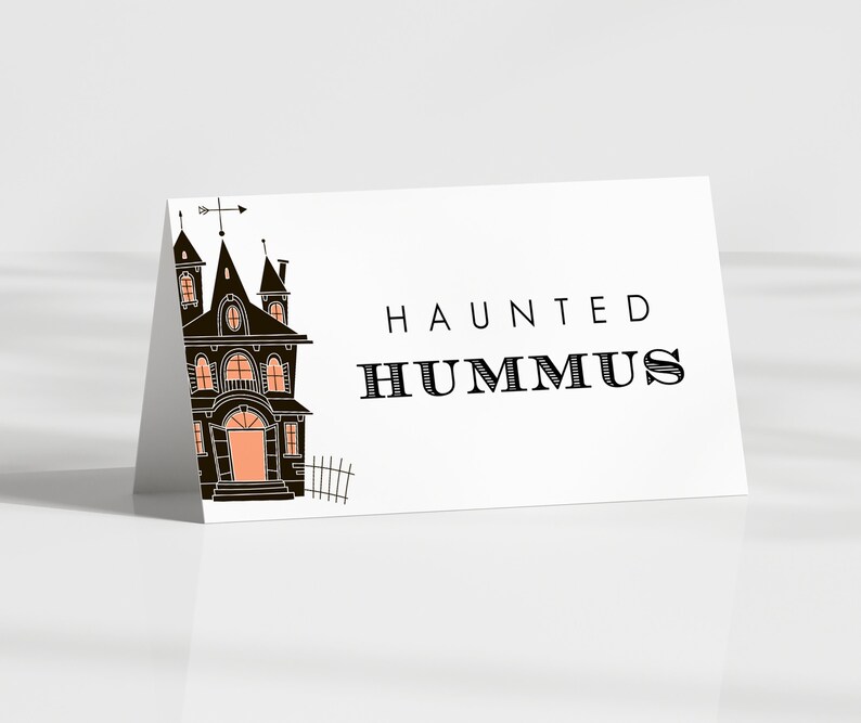 Spooky Food Labels INSTANT DOWNLOAD Haunted House Table - Etsy