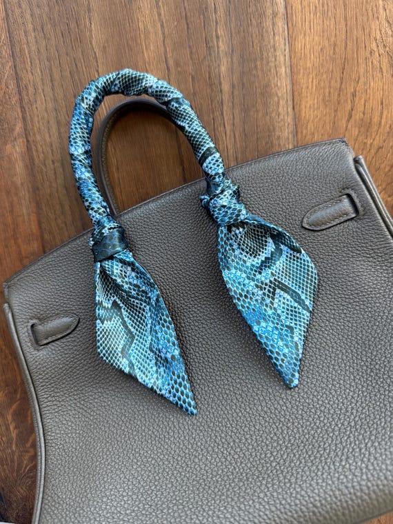 Long Foulard Skinny Motif Animal - Écharpe Polyvalente 160 Cm En Coton - Porté Comme Foulard, Bandeau, Ceinture Ou Lien De Sac - 5