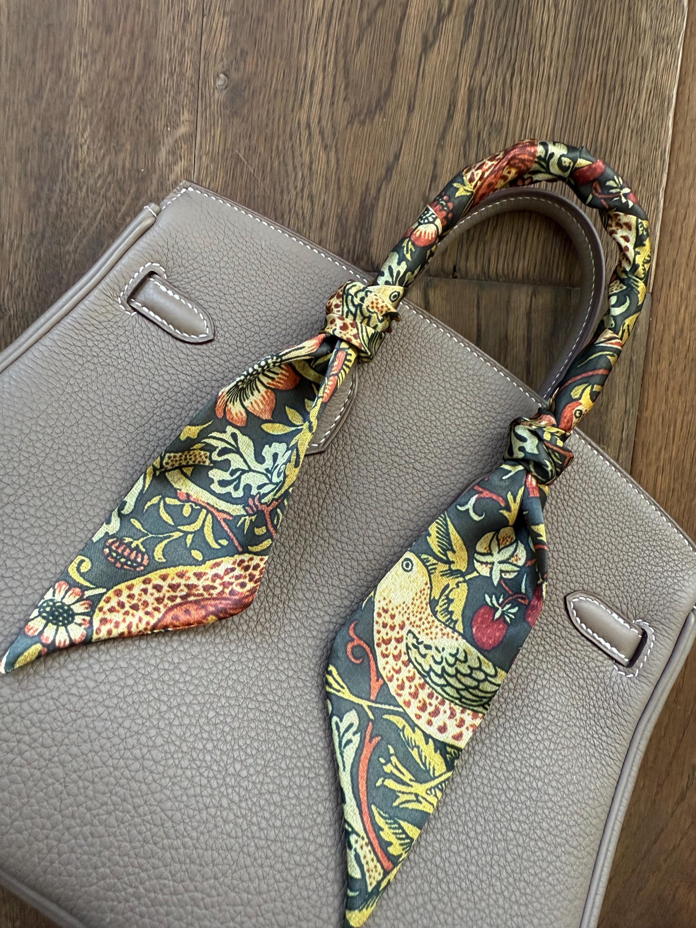 Anse Sac Hermes Sac Avec Foulard Luxe Comment Nouer Foulard Sac