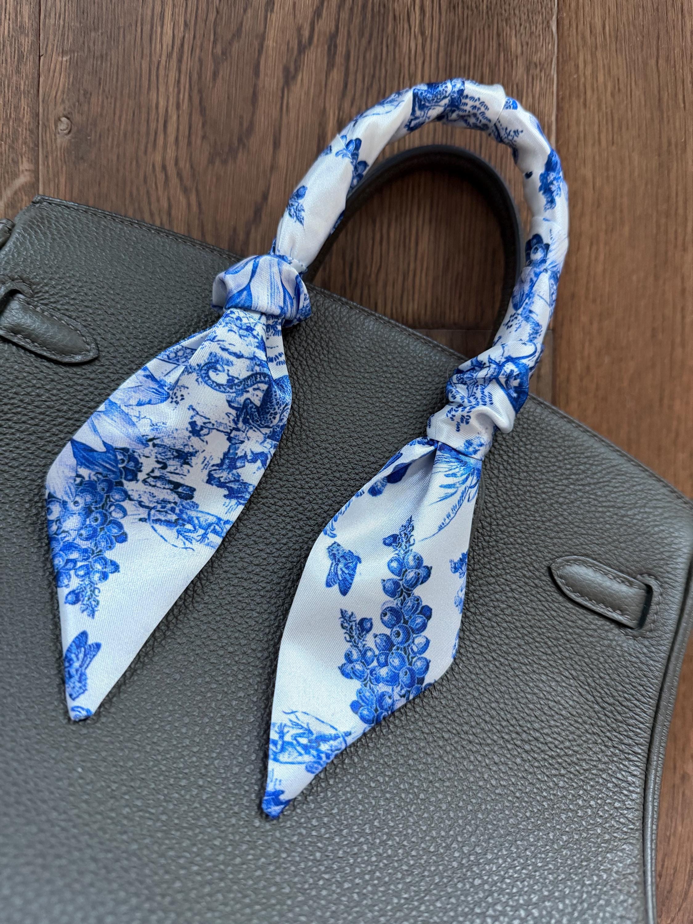 Blue and White Handbag - Etsy