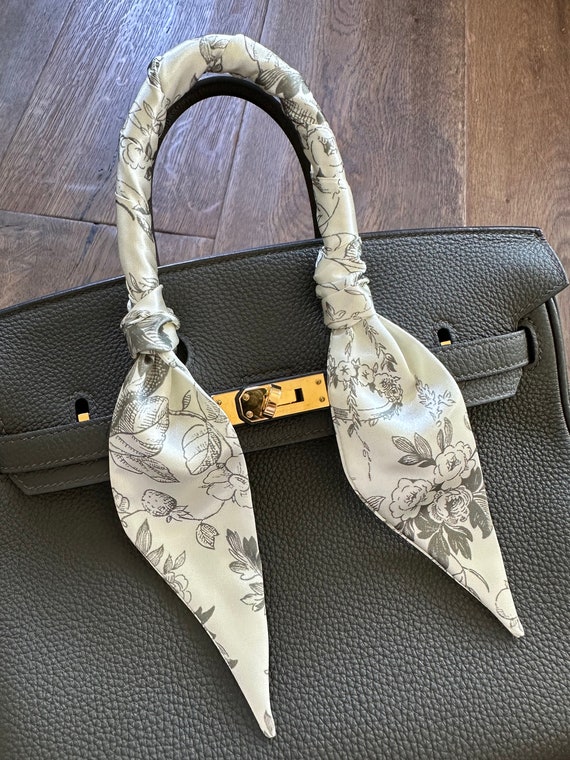 Long Foulard Skinny Motif Animal - Écharpe Polyvalente 160 Cm En Coton - Porté Comme Foulard, Bandeau, Ceinture Ou Lien De Sac - 2