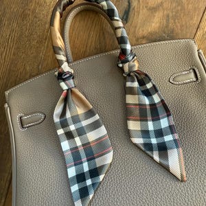 Silk Burberry Purse Scarf Etsy
