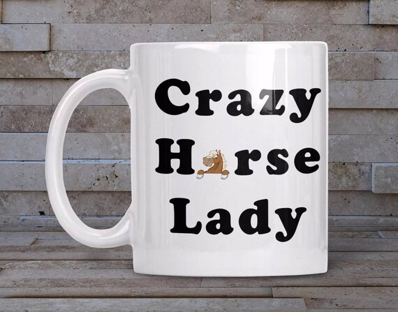 crazy horse lady mug