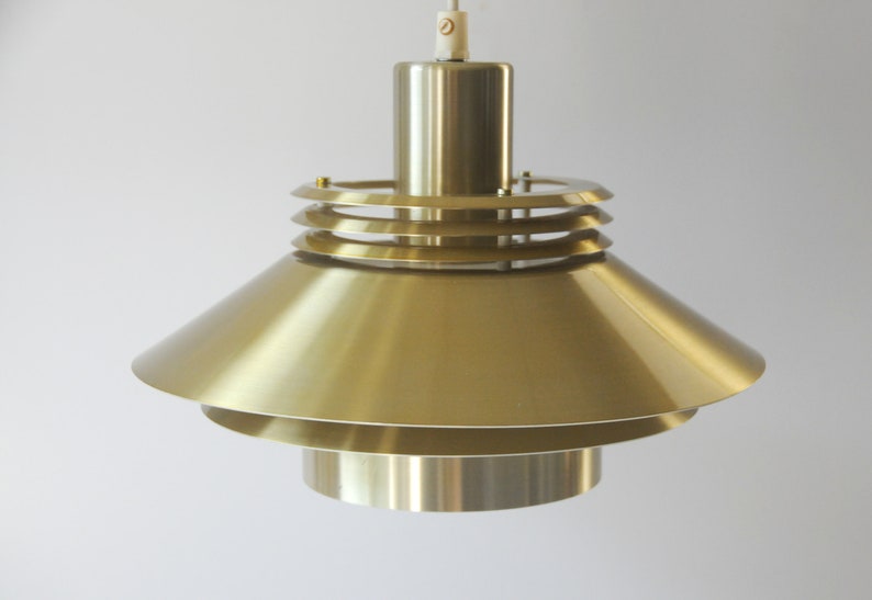 Danish Modern brass pendant Vintage hanging Lamp Contemporary Danish design