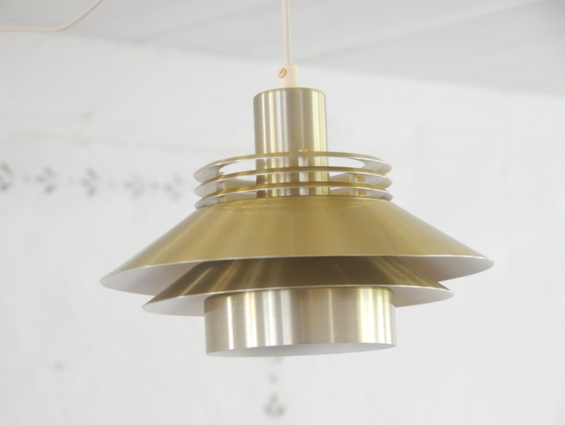 Danish Modern brass pendant Vintage hanging Lamp Contemporary Danish design