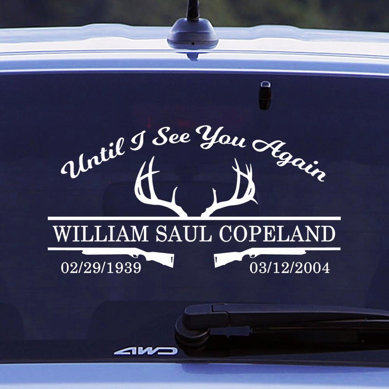 In Memory of Dad Celebration of Life Memorial Car Decal Etsy