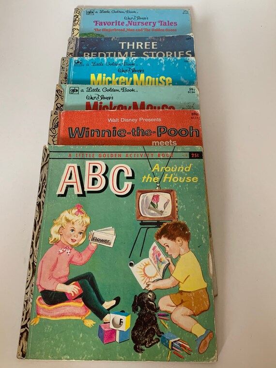 Lot of 6 Vintage Golden Books 1950's1970's ABC Etsy