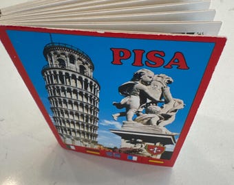 Vintage Leaning Tower of Pisa Postcard Book, Italy Souvenir