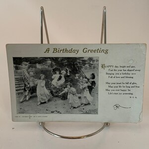 Antique Postcard. Vintage Postcard. Paper Epherma. Old Postcards.Funny Postcards. Scrapbook supplies,Happy Birthday Card, Vintage Happy Bday