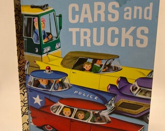 Vintage Rand McNally Elf Book Number 9, Little Fire Engine