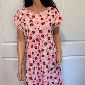 Custom cotton knit woman nightgown