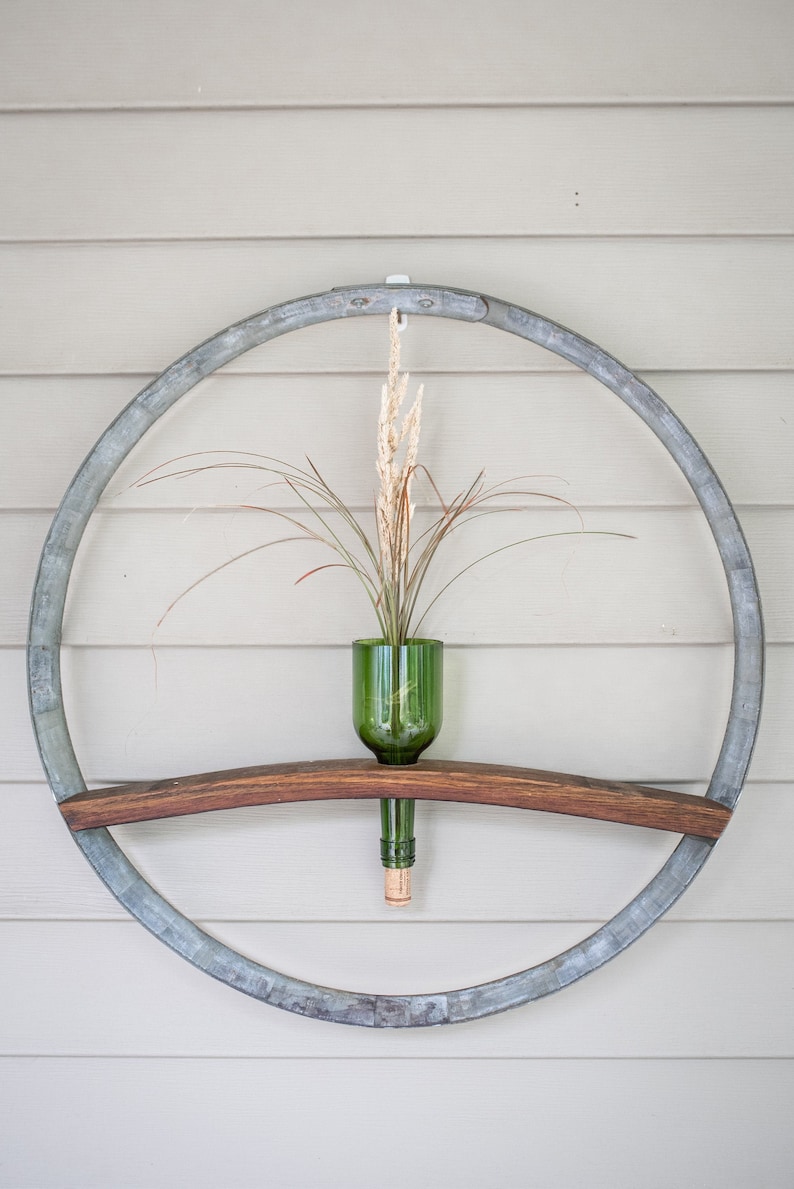 Wine Barrel Hoop and Stave Wall Decor Large Etsy