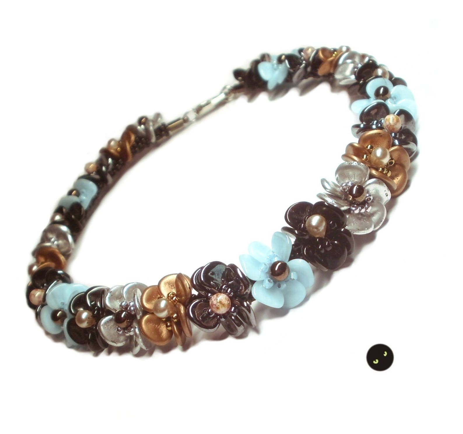 Tutorial for Kumihimo Flower Choker Etsy