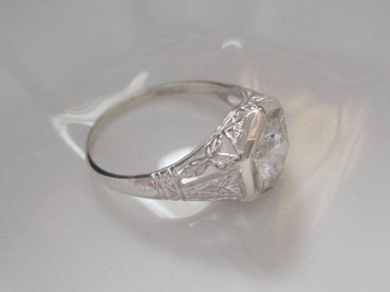 Art Nouveau Engagement Ring Antique Style Engagement Rings Etsy