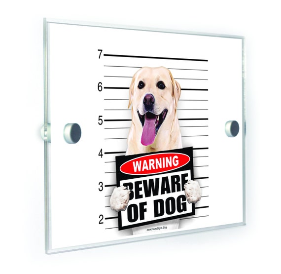 personalised beware of the dog signs