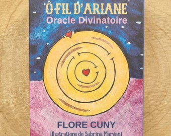 Divinatory Oracle, Ô Fil d'Ariane, Oracle in French, 62 illustrated cards with booklet