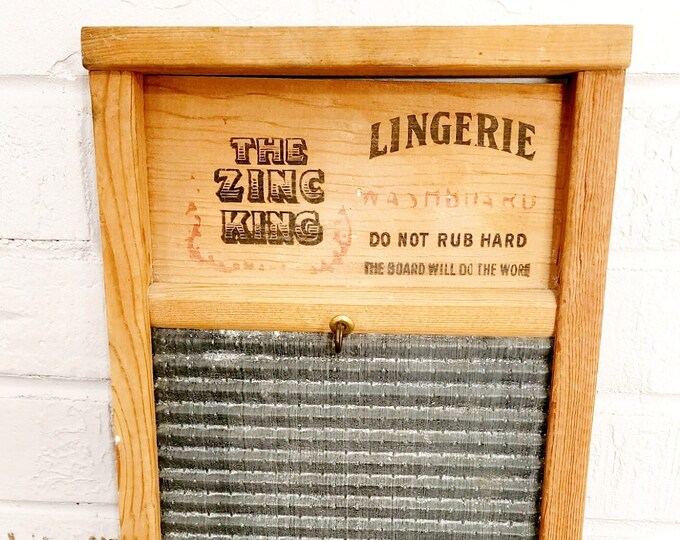 Small National Washboard the Zinc King Lingerie No 703 Vintage 30s to