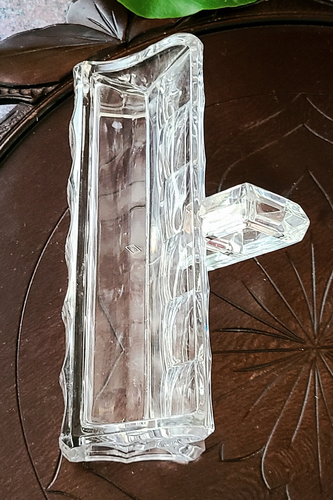 Heisey Glass Sugar Cube Holder With Sugar Cube Tongs Antique Etsy