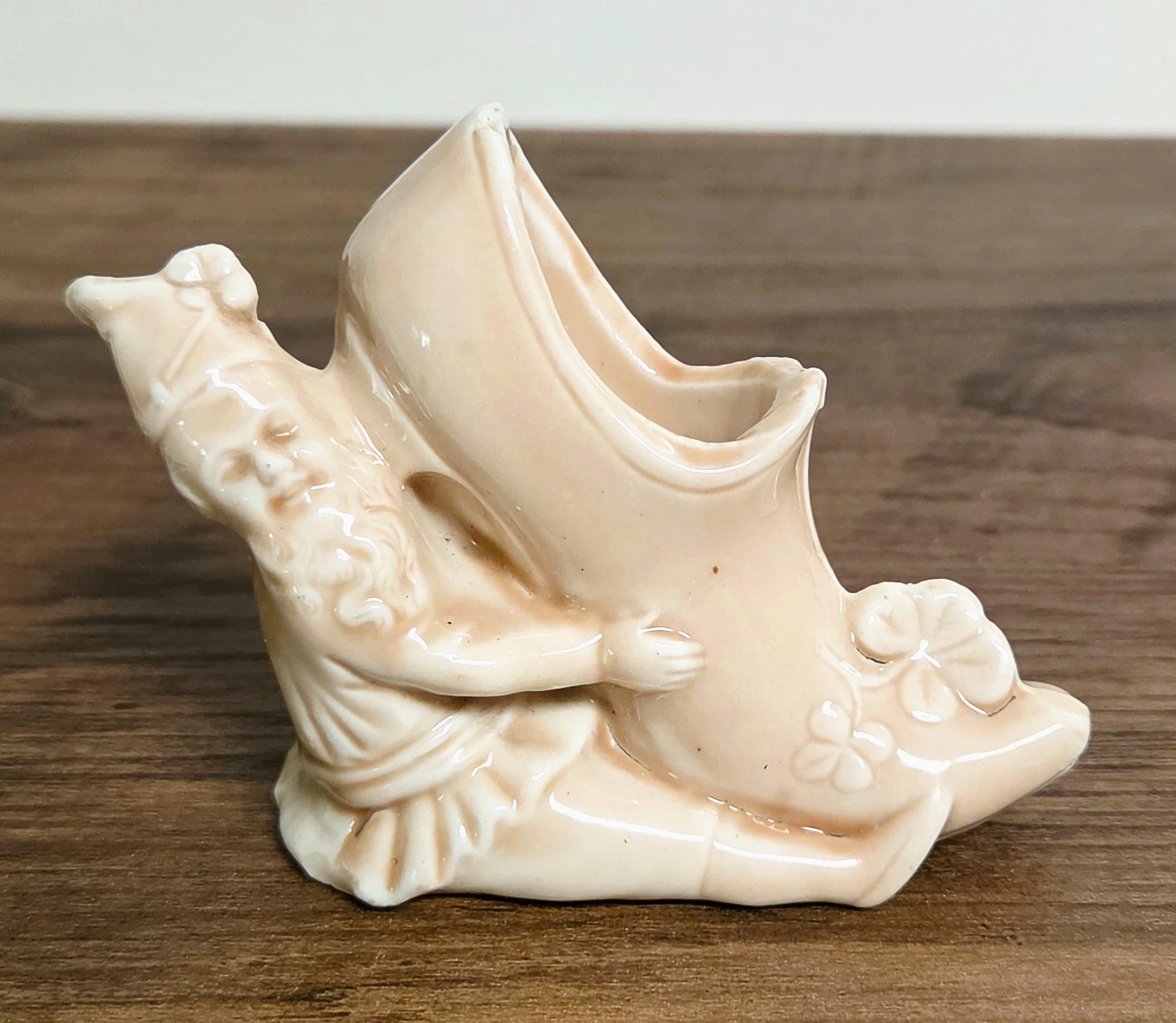 Vintage Austrian Toothpick Holder Leprechaun Shoe Shamrock - Etsy