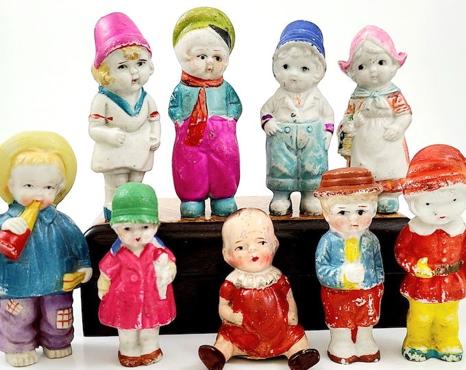 Bisque Penny Dolls Antique 30s 40s Choose Which One You Want, Frozen