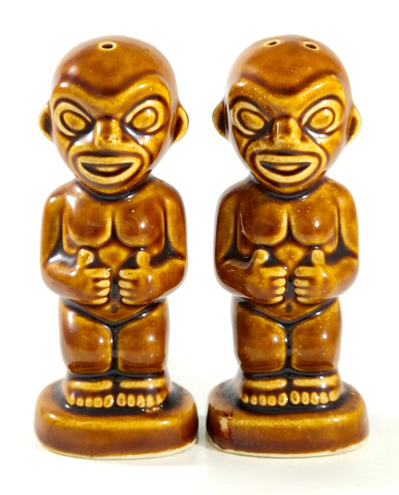 Vintage Kon Tiki Salt & Pepper Shakers Steve Crane Design MCM Etsy