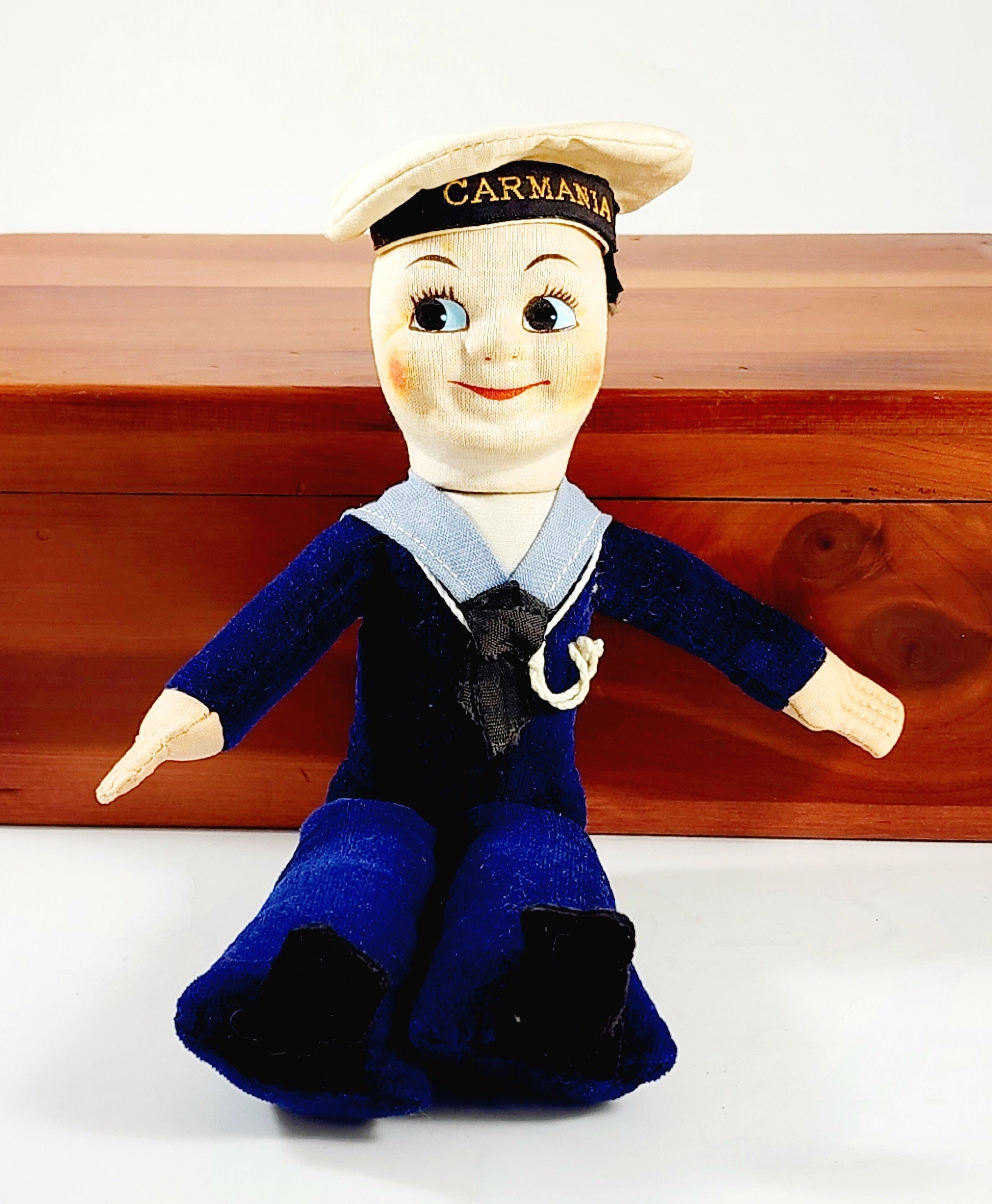 Enterprise Sailor Boy Doll, Post WW1 Passenger Ship Souvenir