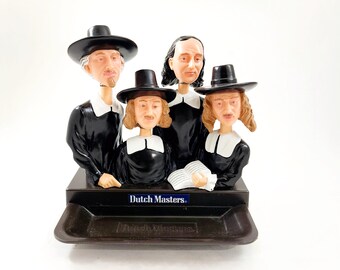 Dutch Masters Cigars Bobble Heads Coin Tray, Limited Edition, Tobacco Marketing Advertising Vintage