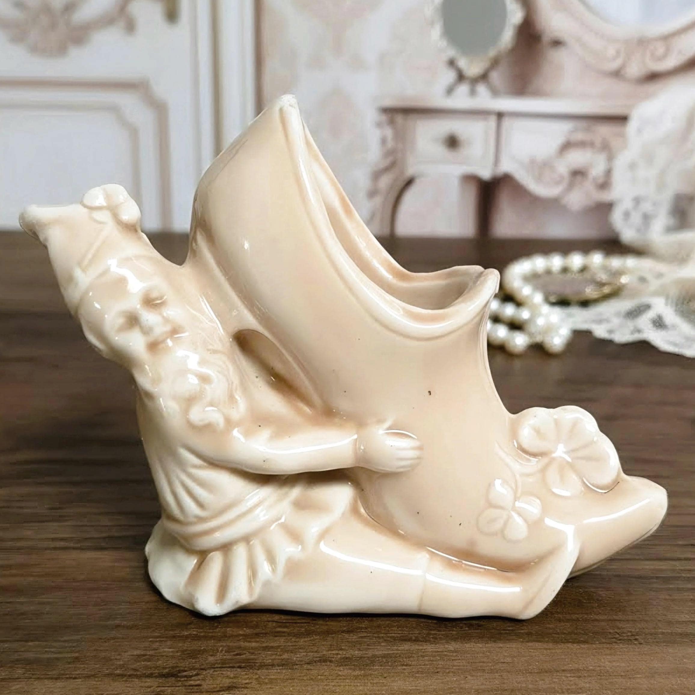 Vintage Austrian Toothpick Holder Leprechaun Shoe Shamrock - Etsy