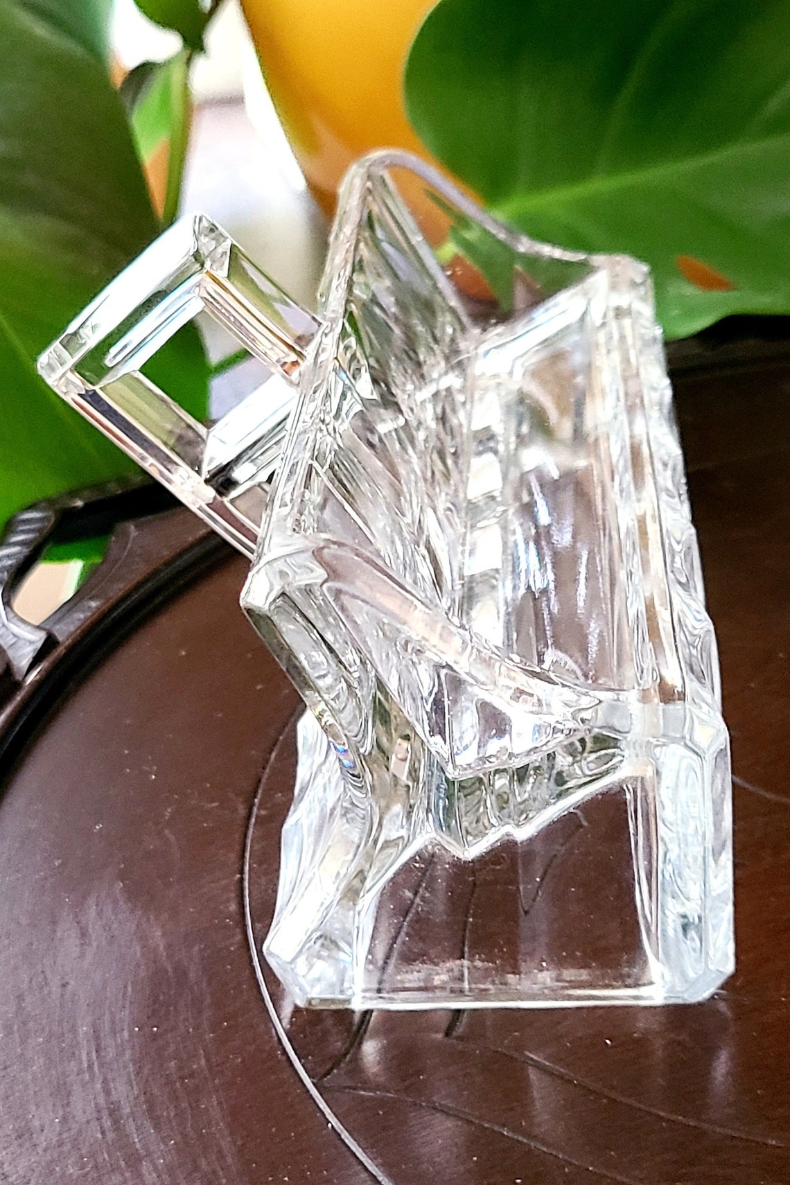 Heisey Glass Sugar Cube Holder With Sugar Cube Tongs Antique Etsy