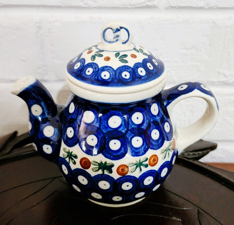 Boleslawiec Polish Childs Tea Set With Teapot Mugs Creamer & Etsy