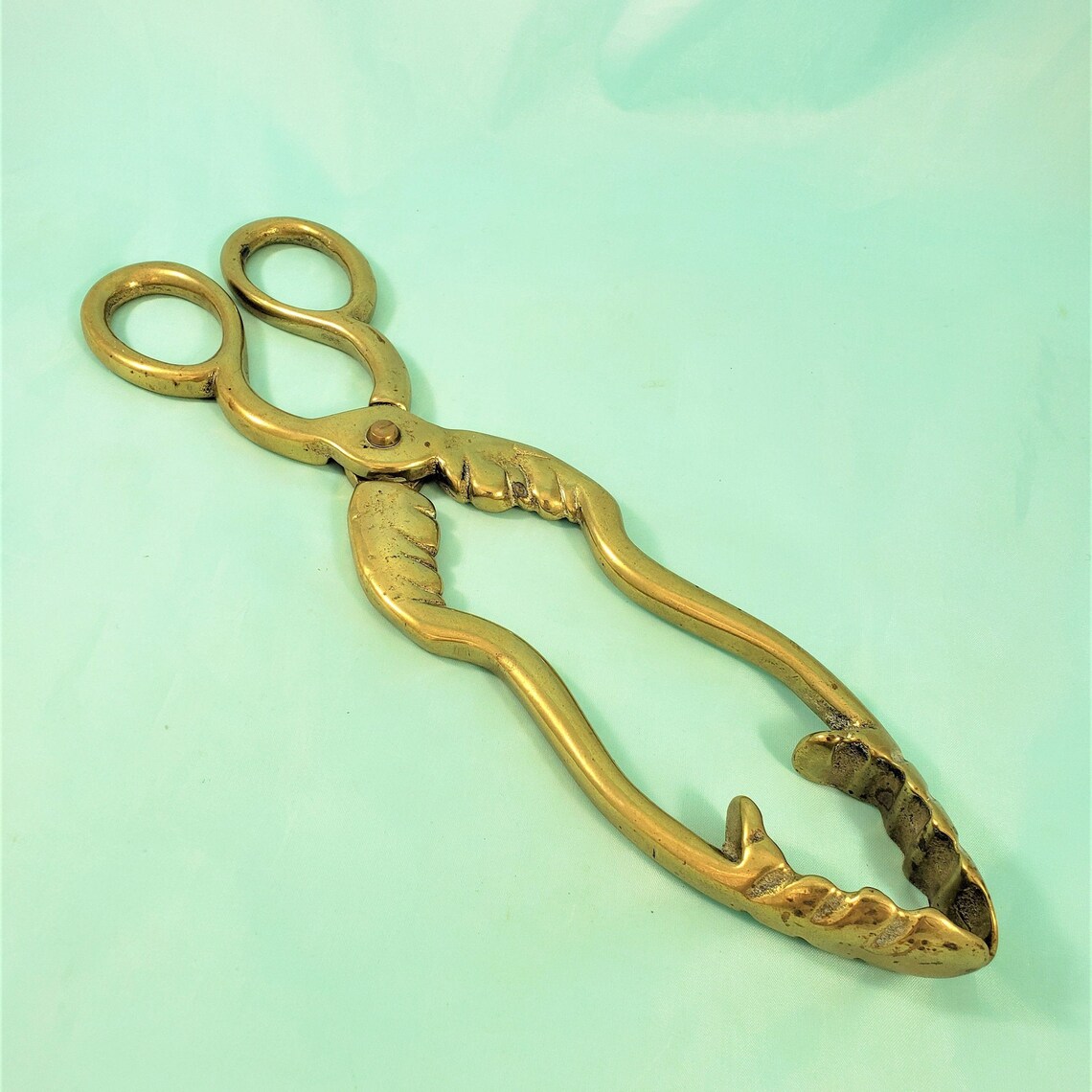 Antique Brass Coal Scissors 1900s Victorian Ornate Coal Etsy