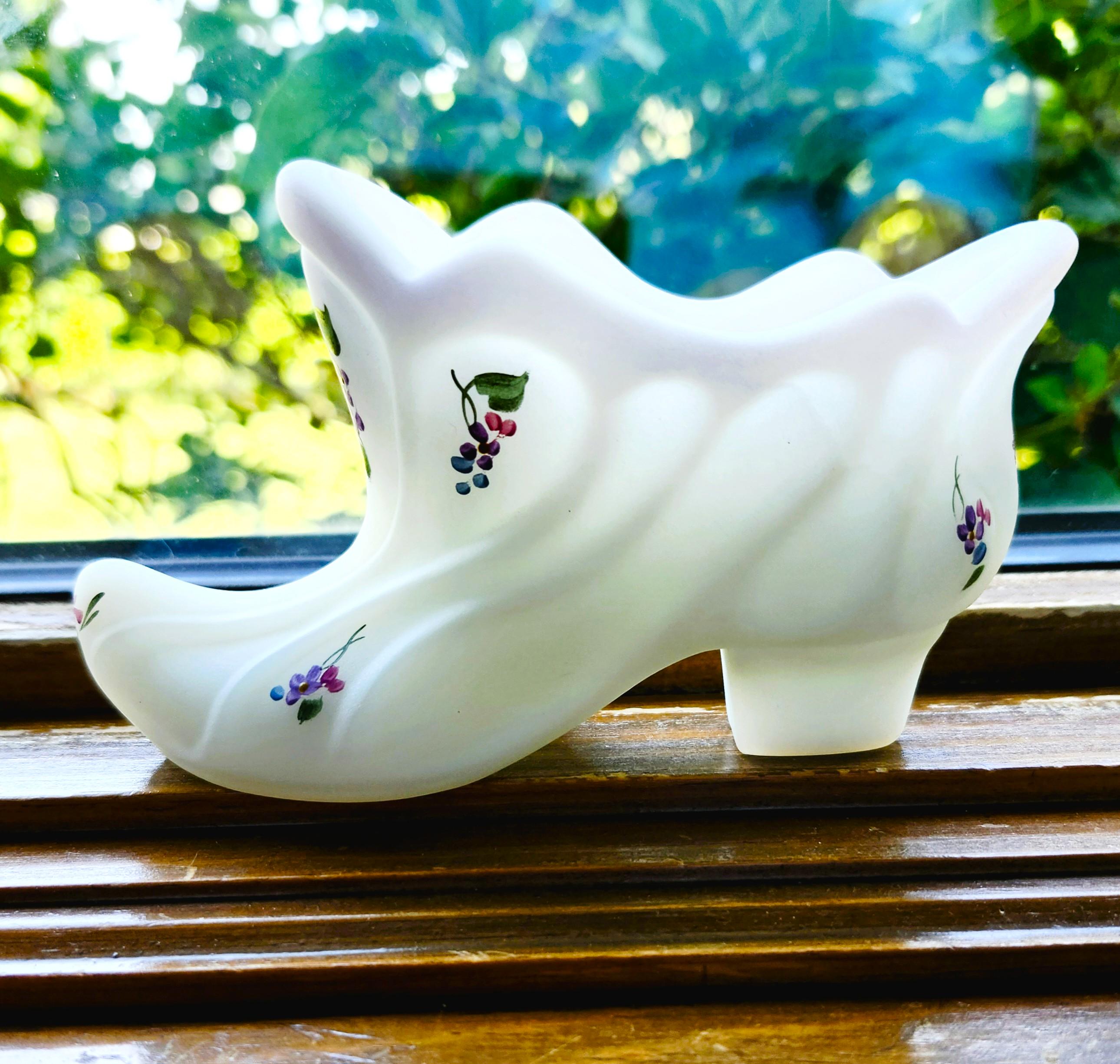 1950〜70年代製 FENTON フェントン キャットシューズ ホブネイル Fenton Glass Shoe Cat - Etsy