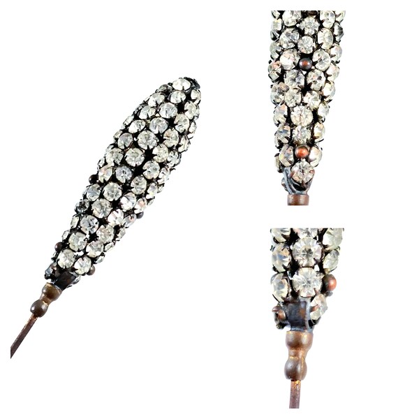 1920s Rhinestone Peaked Front Tiara main image 0