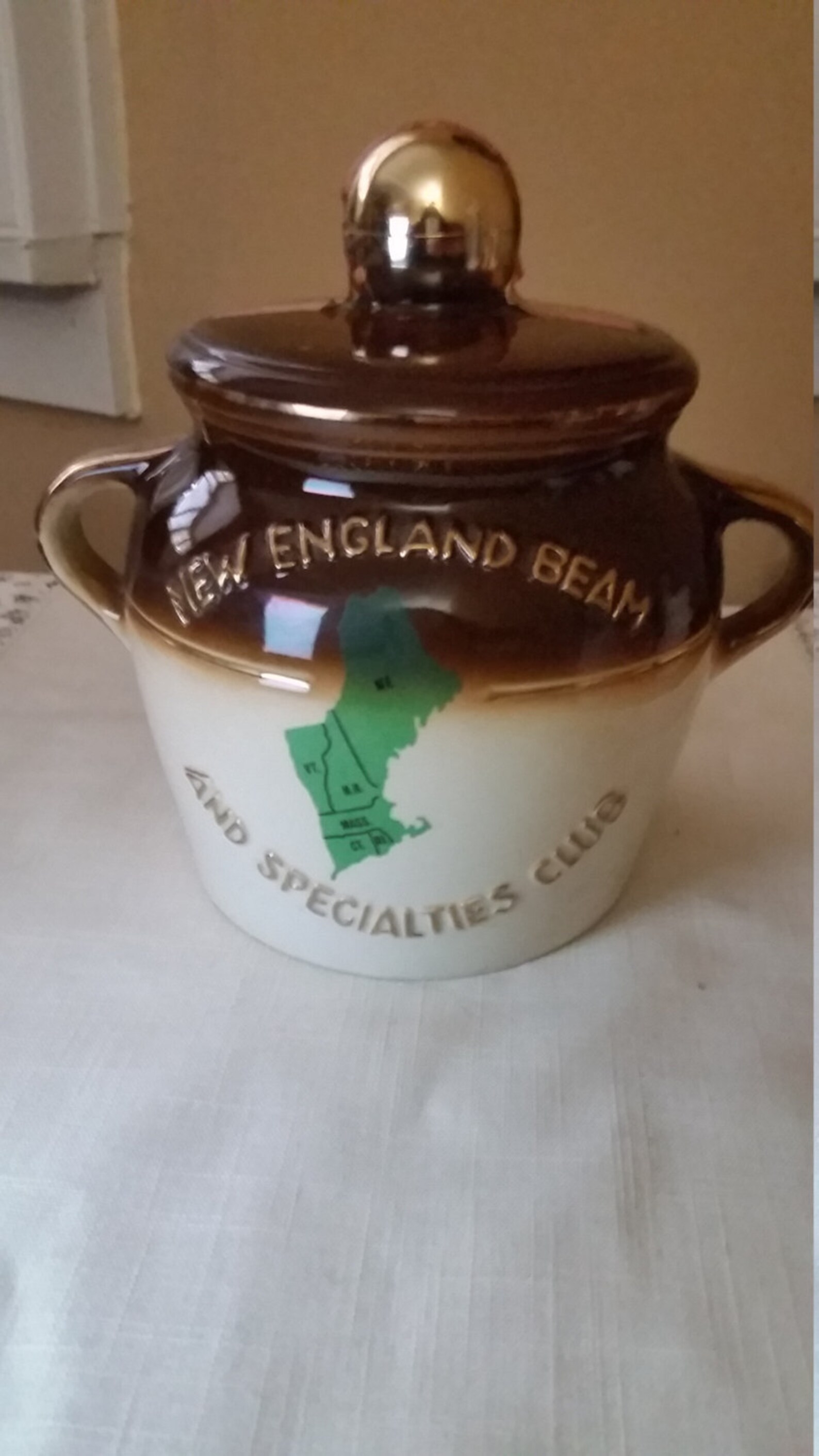 Jim Beam Decanters The Beam Pot New England Club Series Jim Etsy