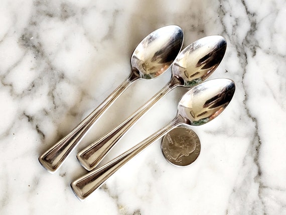 Demitasse Expresso Spoon Youth Spoons A1 Silver Plate Victor S