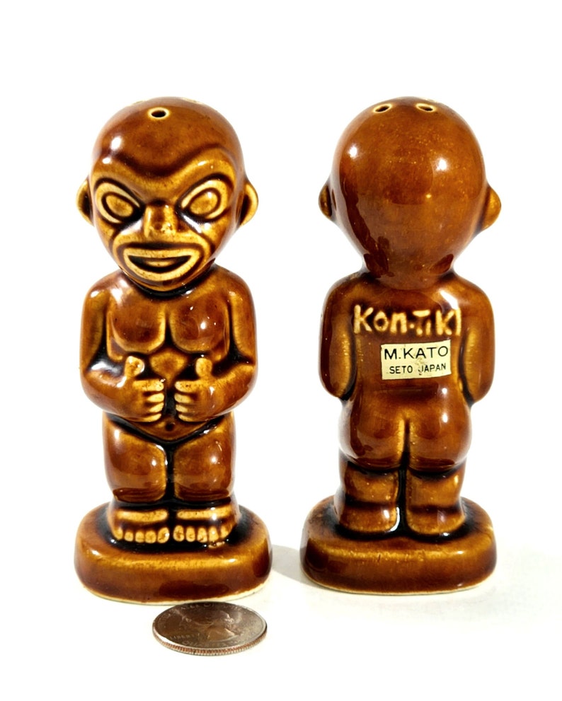 Vintage Kon Tiki Salt & Pepper Shakers Steve Crane Design MCM Etsy
