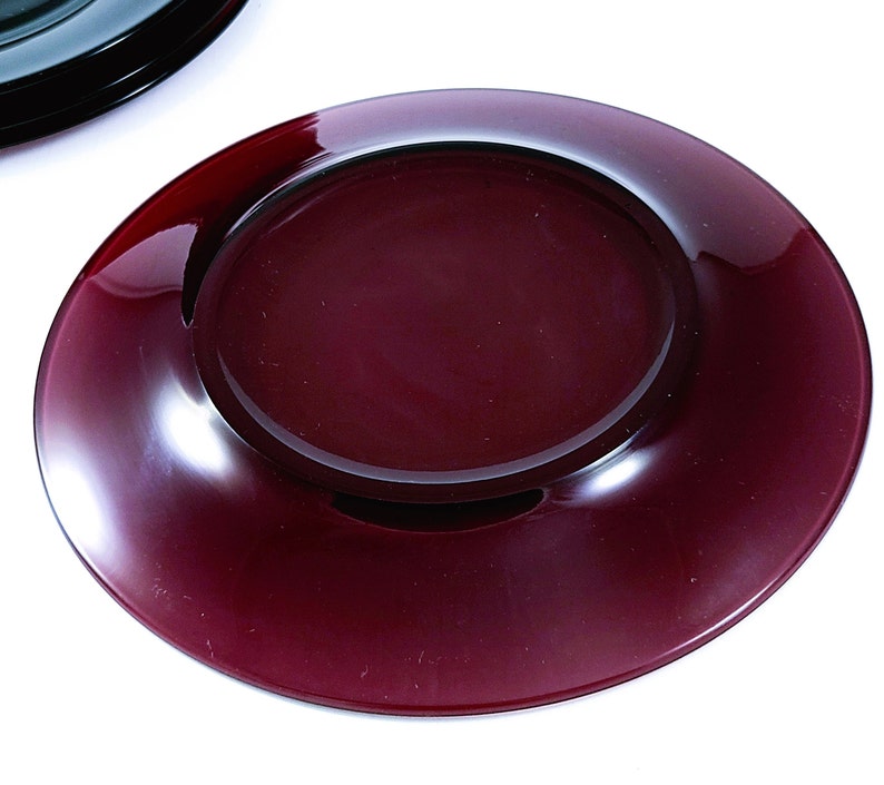 Amethyst Purple Dessert or Salad Plates Set of 4 Vintage 70s Etsy